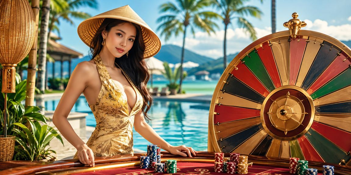 Người chơi tham gia chương trình vòng quay may mắn tại Nha Trang